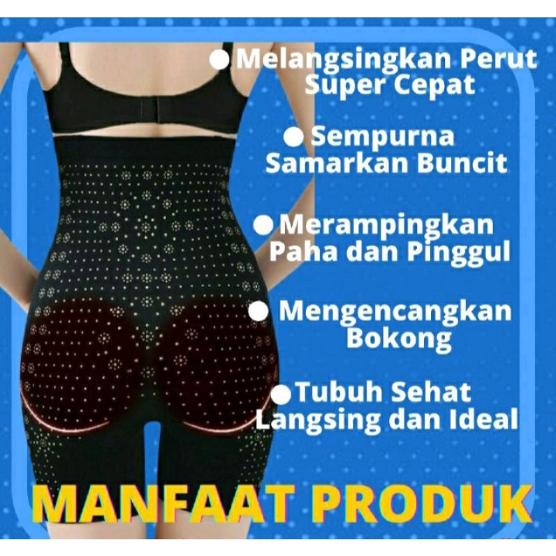 Korset Ajaib Pelangsing Perut Artis Terampuh Bakar Lemak Pengecil Perut Dengan Infrared Ori Corset Celana Kawat Penyangga Penghilang Lemak Instan