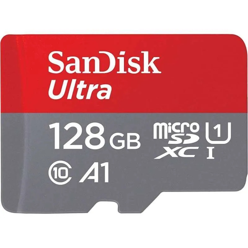 Micro SD SanDisk Ultra SDXC 128GB 120MB/s with Adapter for Chromebook