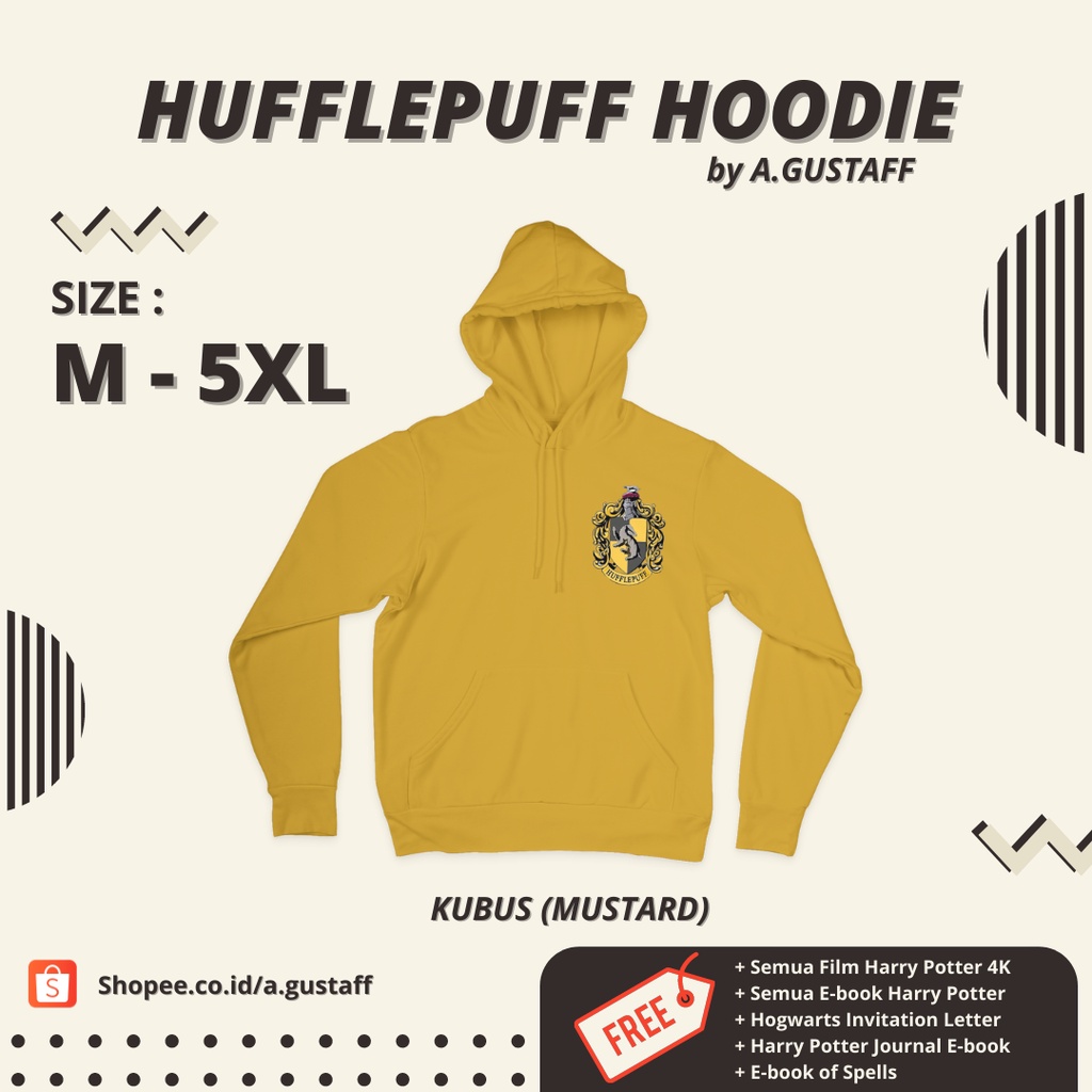 HOODIE JUMPER POLOS HARRY POTTER HUFFLEPUFF // M L XL // UNISEX BESTSELLER BEST SELLER PRIA WANITA