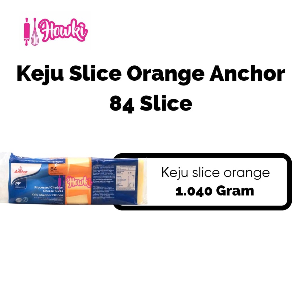 

Keju Slice Orange ANCHOR 1 Pack ISI (84pc)
