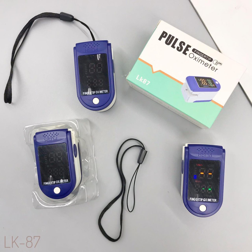 LK-87 Oximeter Fingertip Pulse Alat Pengukur Oksigen Darah Akurat