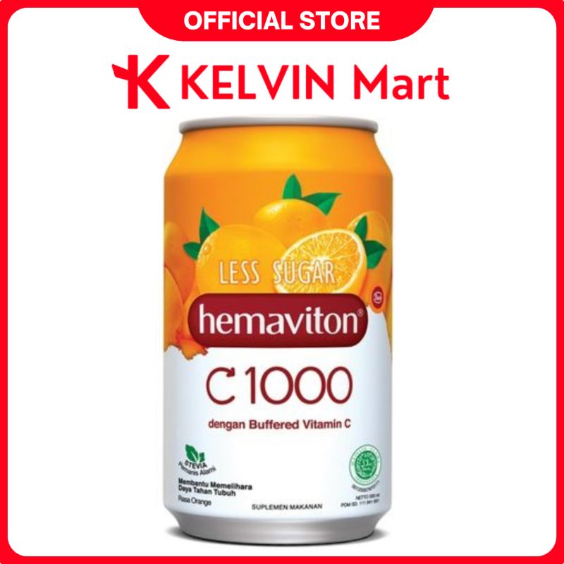 

Hemaviton Drink C1000 Orange Less Sugar Kaleng 330mL | KELVIN Mart