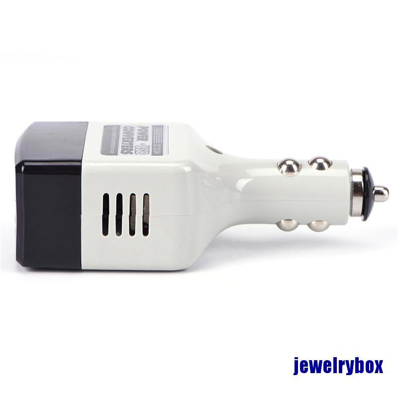 (Jewelrybox) Adaptor Charger Power Dc 12v Ke Ac 220v Dengan Port Usb