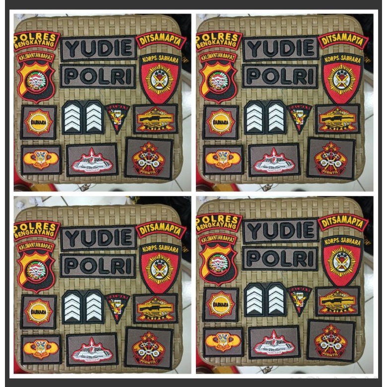 BORDIR TIMBUL POLISI POLRI BORDIRAN TIMBUL POLISI