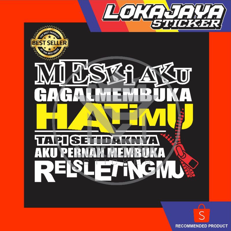 

STICKER CUTTING KATA KATA LUCU MOTIFASI