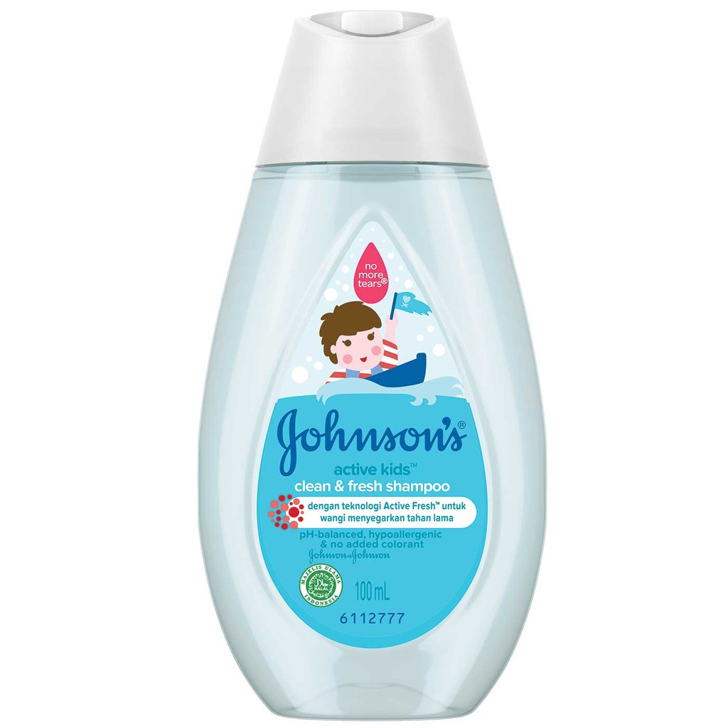 Johnson's Baby Shampoo Active Kids Clean and Fresh (Tersedia varian ukuran)