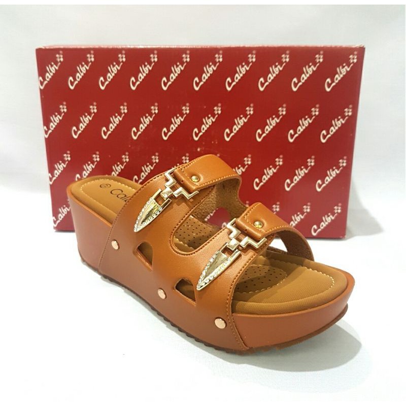 Sandal Wedges Wanita Import CALBI JKBE 1562 Original
