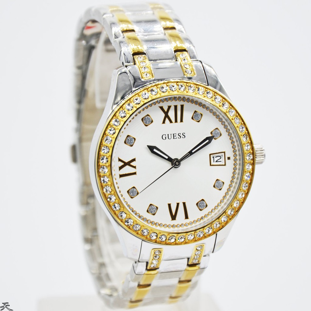 GUESS W0848L4 Waverly - Jam Tangan Wanita - Silver/Gold