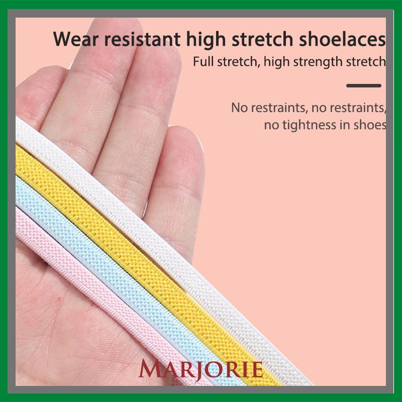 1 Set Tali Sepatu Magnet Simple Shoelace Magnetic Simple Lazy Tali Sepatu Elastis Bulat Karet Praktis-MJD