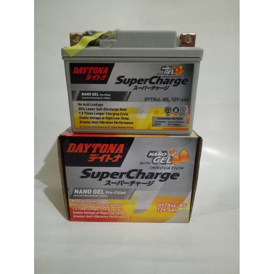 aki accu kering daytona DYTX4L-BS nano gel