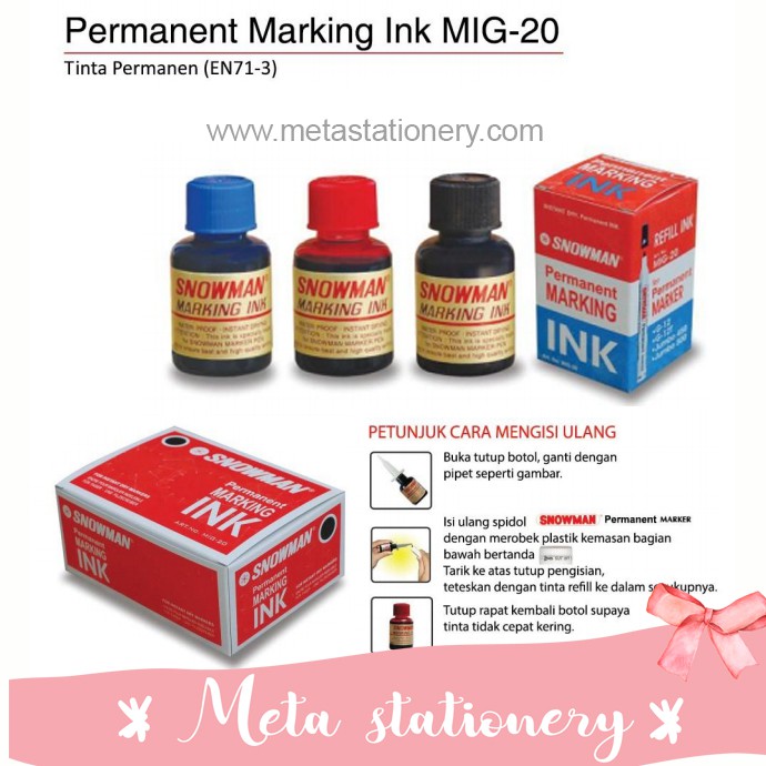 

Tinta spidol snowman permanent (MIG-20) (1pc)