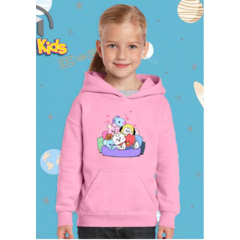 PROMO Jaket Hoodie anak BT21 Uniqlo BTS