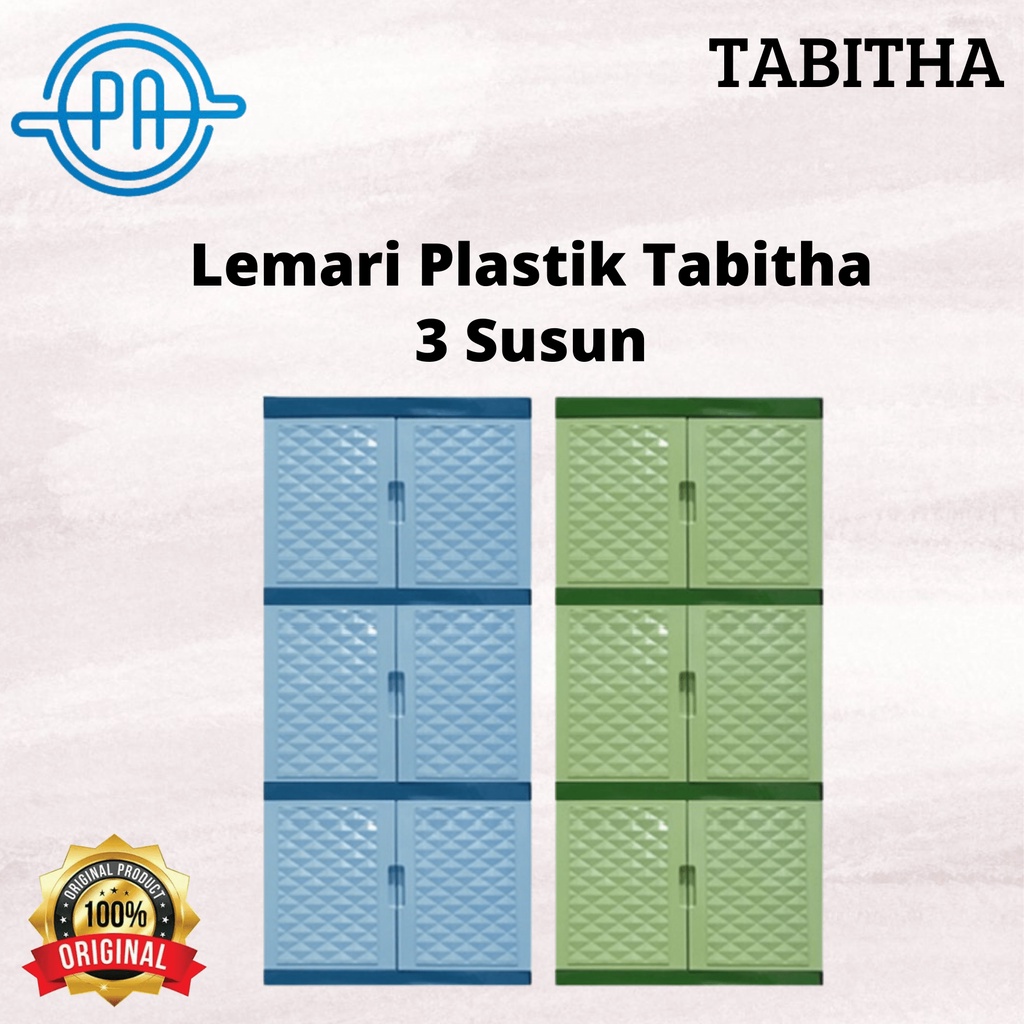 LEMARI PLASTIK MINI  TABITHA 3 SUSUN