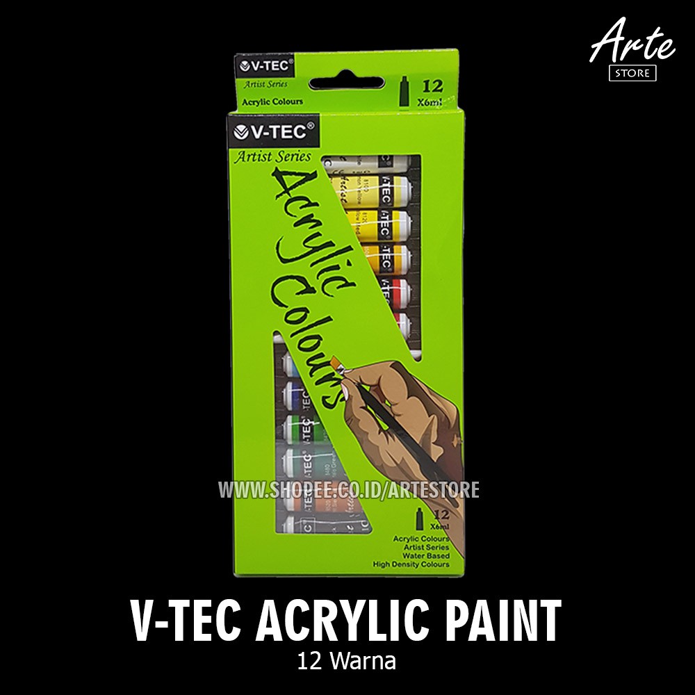 Cat Acrylic VTEC 12 Warna