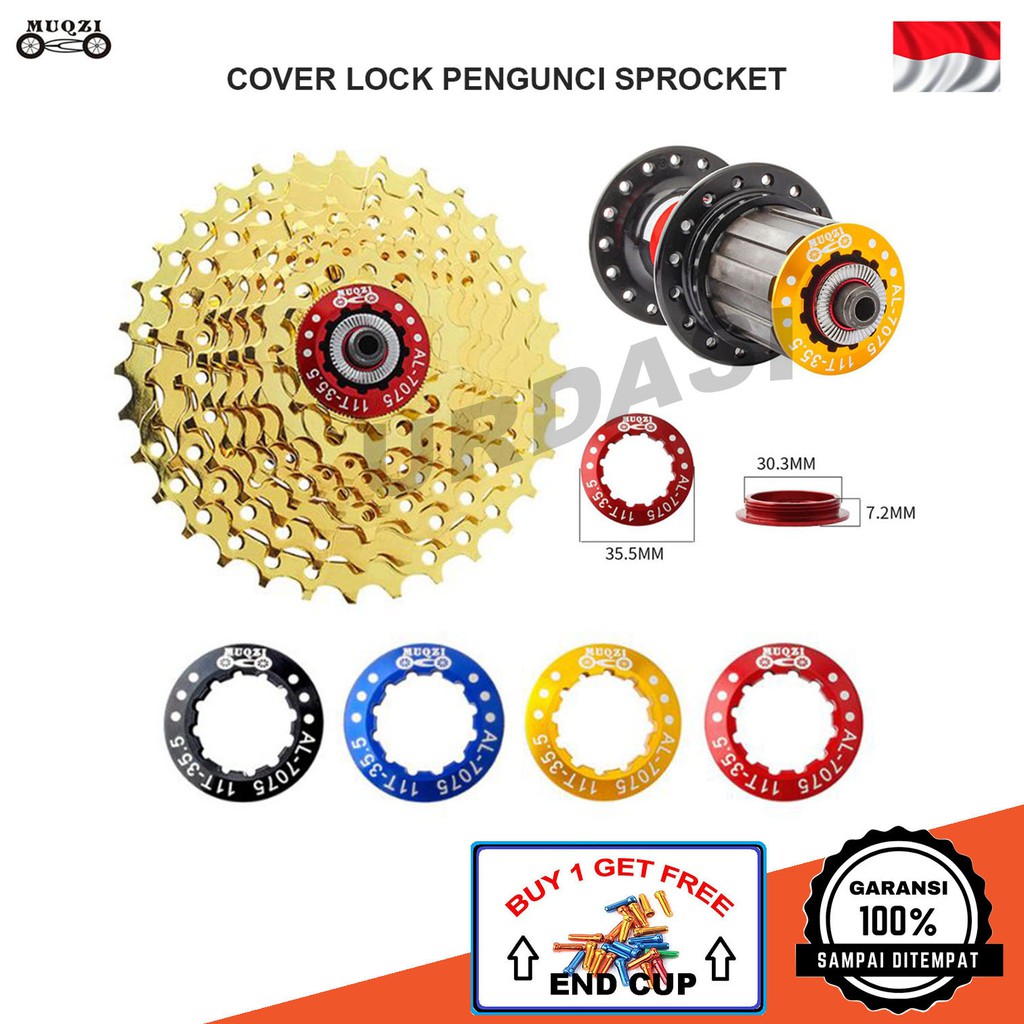 Tutup Cover Lock Sprocket Sproket 6 7 8 9 10 11 12 Speed Sepeda Lipat Mtb Shimano Kunci Sproket Aloy