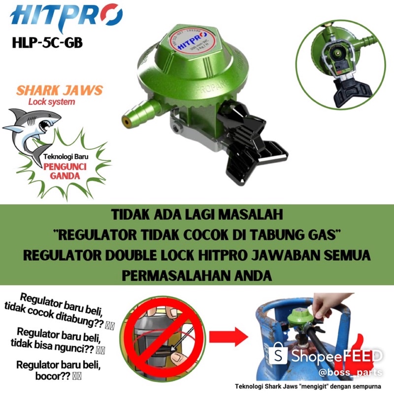 Regultor Gas HITPRO Low Pressure / Regulator Gas Double Lock