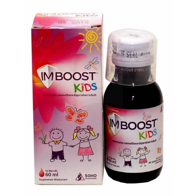 Imboost Kids Syrup 60ml Soho Imbus Kid Sirup Vitamin Anak Daya Tahan Tubuh Suplemen Multivitamin