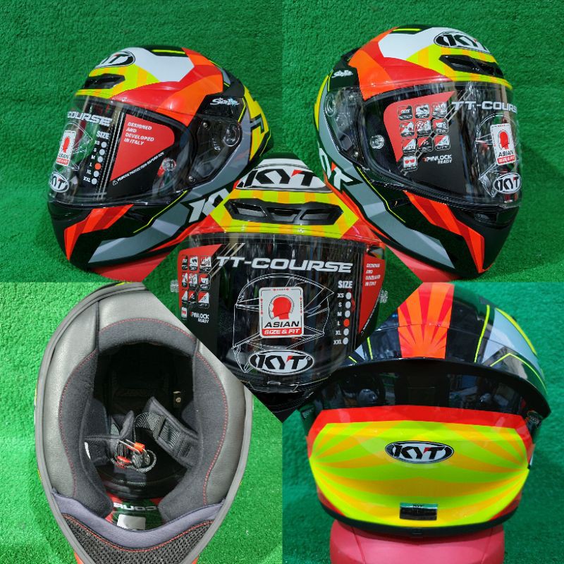 Jual HELM KYT TT COURSE JAUME MASIA/KYT TT COURSE JAUME MASIA Shopee