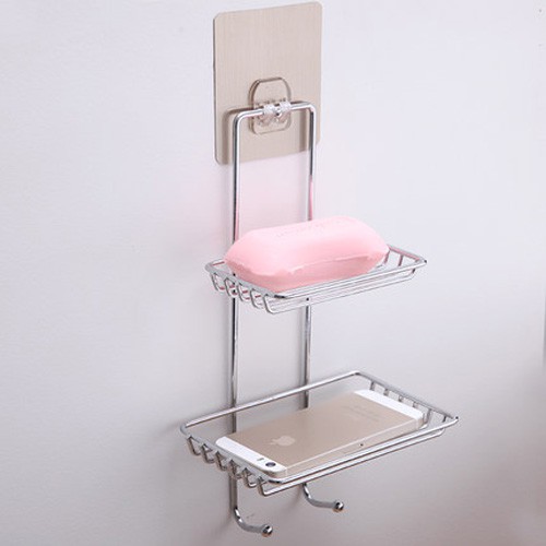 TGB Rak Multifungsi Dinding Kamar Mandi Stainless Steel TGB Rak Multifungsi Dinding Kamar Mandi Stainless Steel