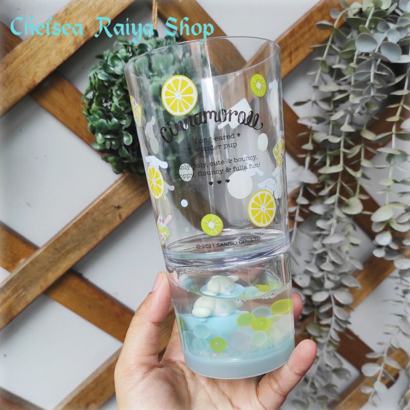 Gelas Plastik Miniso x Sanrio Hiasan Figur Cinnamoroll Lemon 450ml Cinamorol Cinamoroll Cinnamonroll