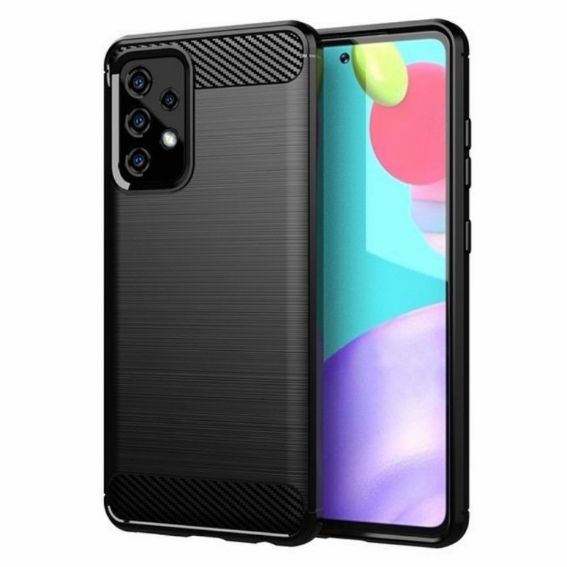 Original Samsung A32 A52 A72 Soft Case Rugged Armor Carbon Original