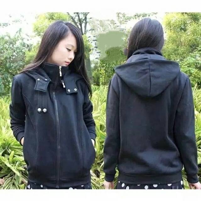 jaket kaneki polos black