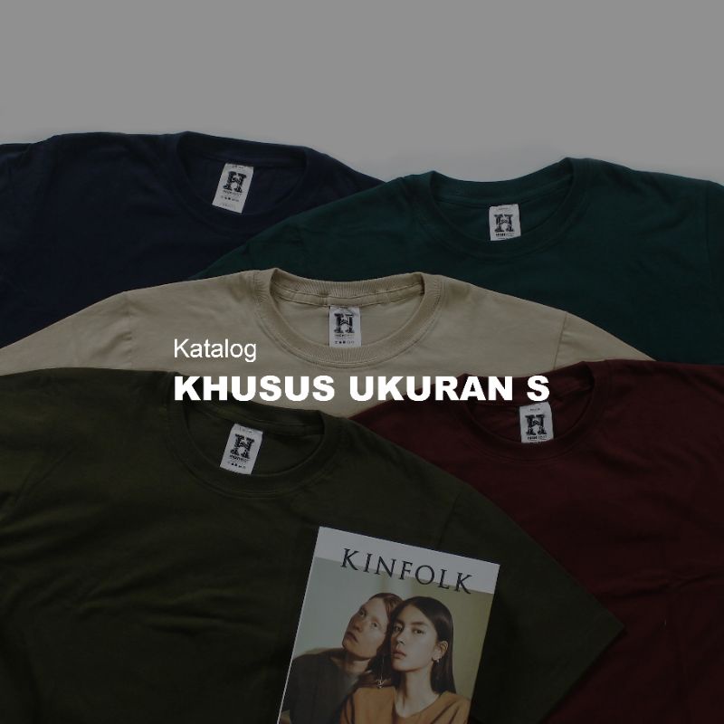 (32 Warna) Kaos Polos Khusus Ukuran S