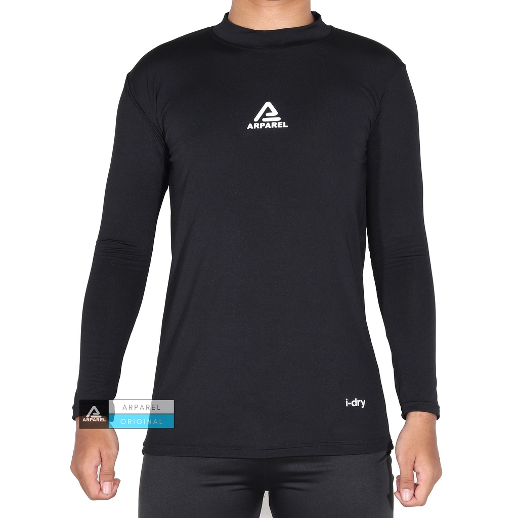 Baselayer Manset Pria Original / Manset Olahraga / Manset Pria / Baselayer Football Black White
