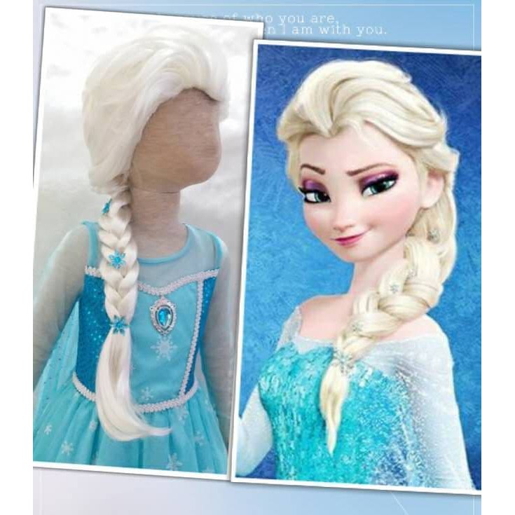 Wig Rambut  Palsu Frozen  Elsa  Shopee Indonesia
