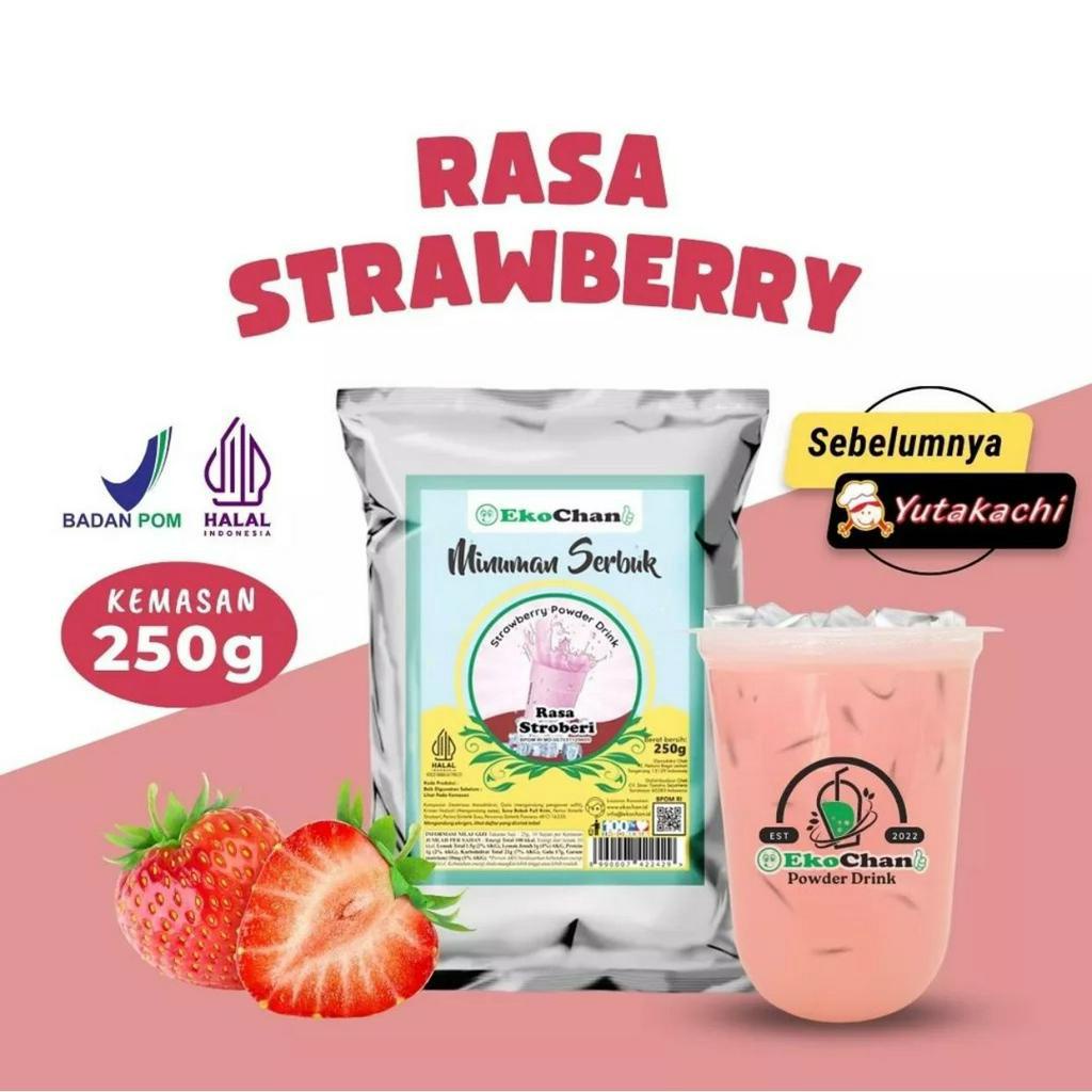 

Bubuk Minuman Yutakachi Rasa strawberry Serbuk Minuman Instan Aneka Rasa Kemasan 1 kg Powder Drink Milkshake Bisa Bayar Ditempat COD