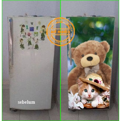 STIKER KULKAS TEDDY BEAR