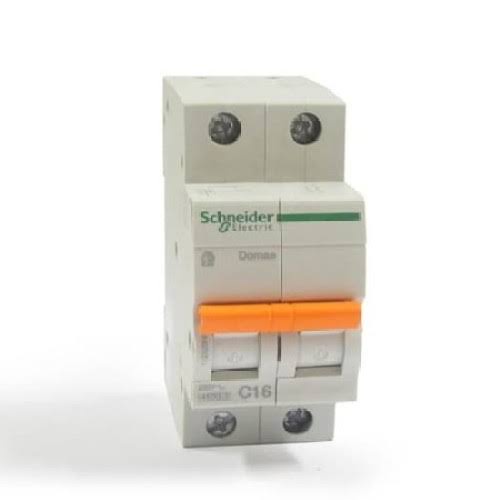MCB SCHNEIDER 16 AMPERE 2 PHASE DOM11232