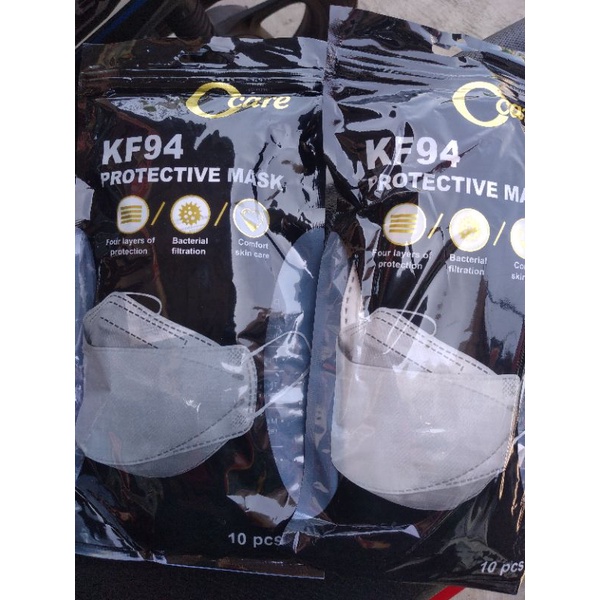 MASKER KF94 isi 10 pcs warna hitam dan putih