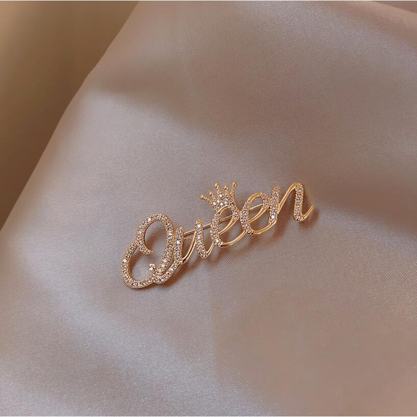 Bros Bentuk Ratu Gaya Korea queen brooch fashion brooches