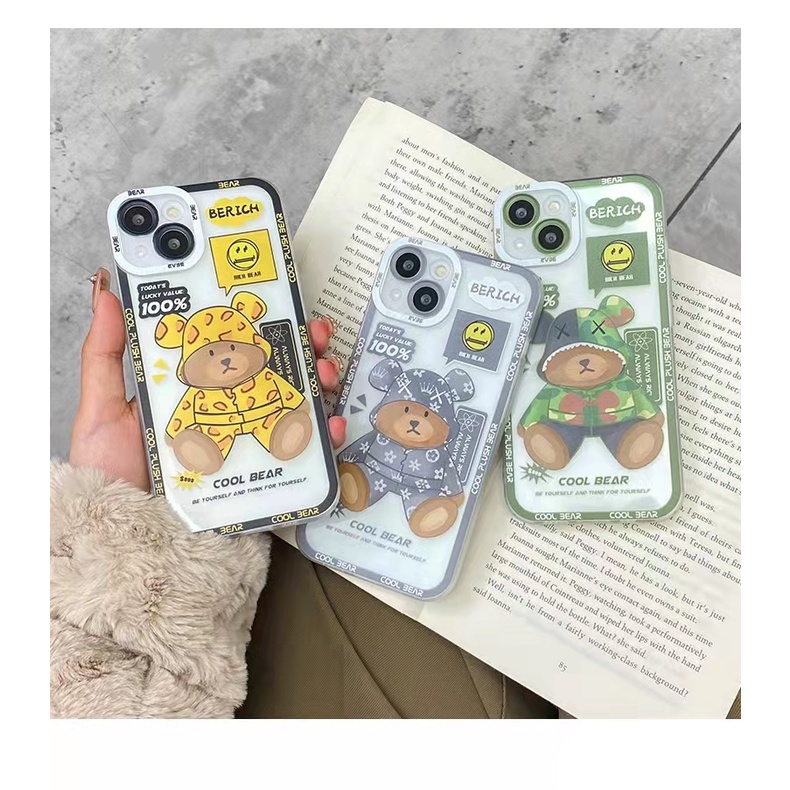 Soft Case Silikon Tpu Motif Kartun Untuk iPhone 13 13pro 13prm 11 7Plus 8Plus Xr XS 13 12pro Max