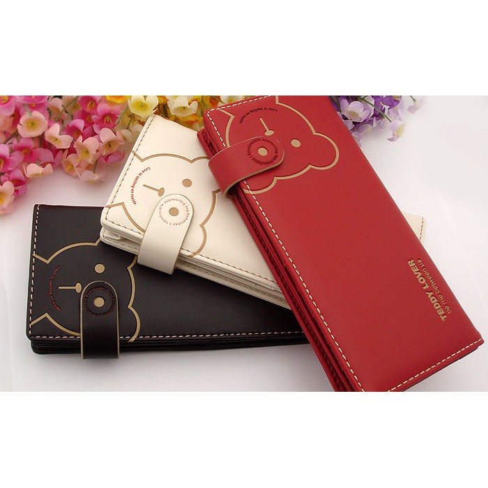 DOMPET WANITA WISERBEAR - Dompet panjang wanita KOREAN FASHION WALLET