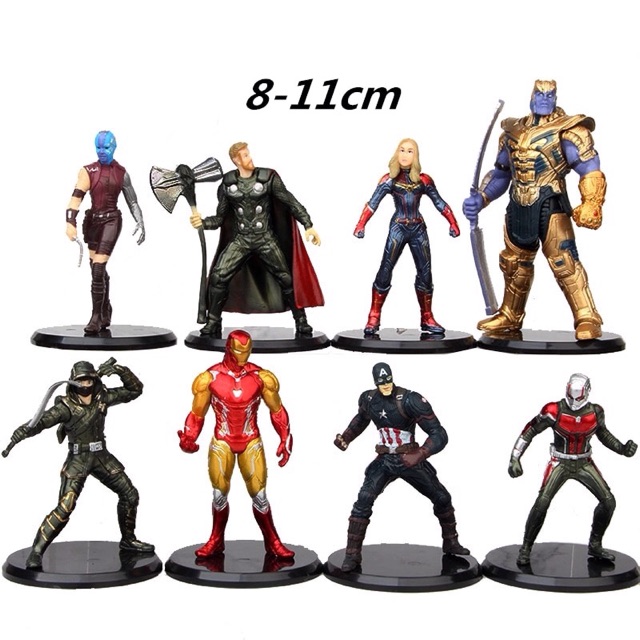 Action figure Avengers End game Thanos Ironman thor Captain Marvel Gamora Antman