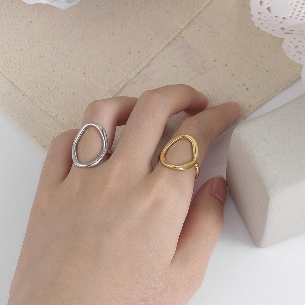 Mxbeauty Cincin Wanita Model Asimetris Gaya Elegan Untuk Pesta