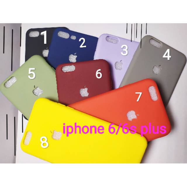 Softcase iphone 6 plus / 6s plus warna macaron candy casing iphone