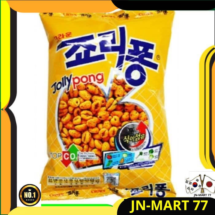 

MAKANAN KOREA HALAL/SNACK IMPORT KOREA CROWN JOLLYPONG CEREAL BERGIZI