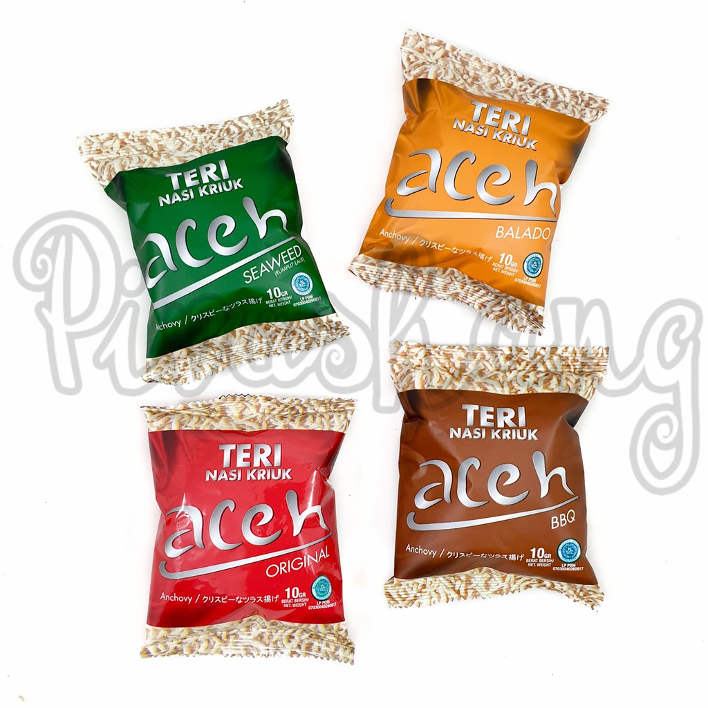 

GROSIR Paket 4 Rasa Teri Nasi Kriuk Aceh Teri Medan Oven Crispy Krispi Sachet Ecer