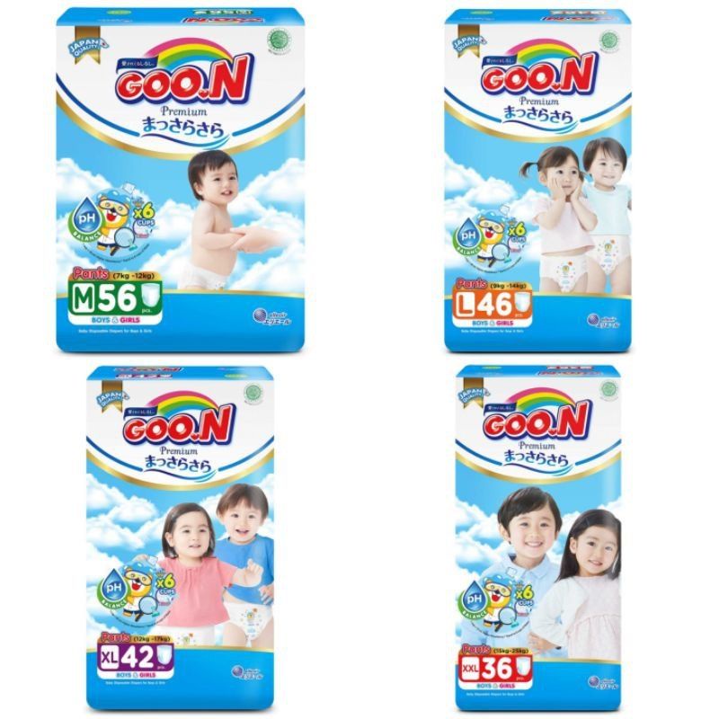 Popok Diaper Goon Excellent Soft M56 / L46 / XL42 / XXL36