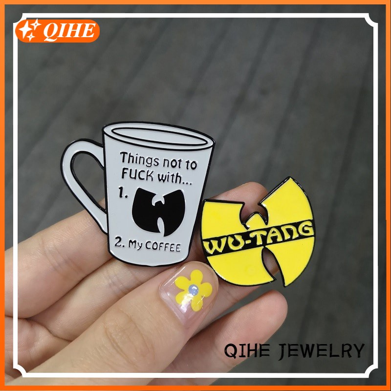 Wu Tang Clan Bros Pin Enamel Desain Wutang Rap Music Coffee Gaya Klasik