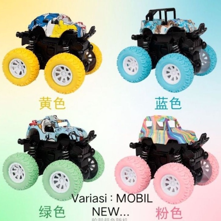 mainan mobil jip monster zap big foot off road 4 drive