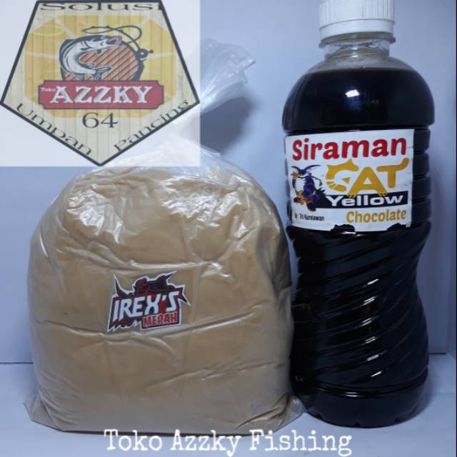 Campuran umpan pancing Lemak kuda irex s merah dan siraman cat yellow