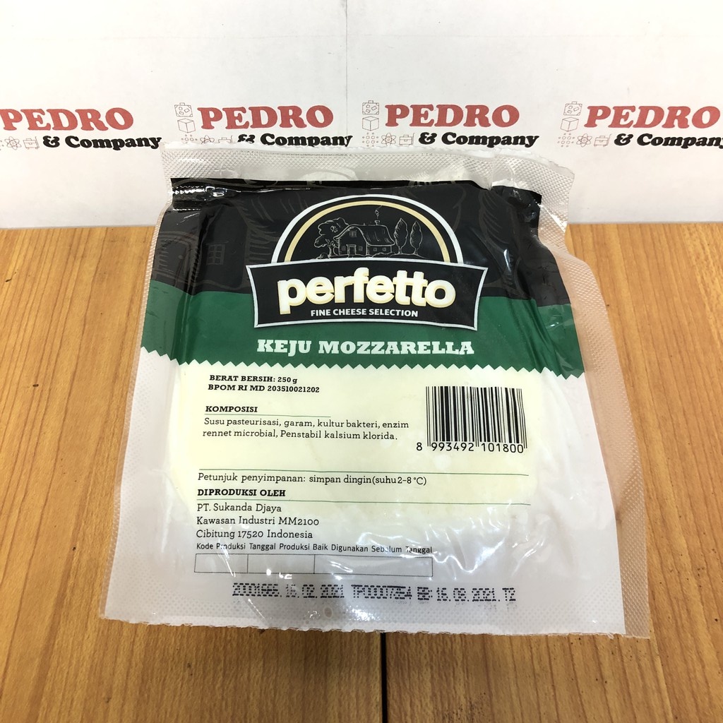 

perfetto keju mozzarella cheese 250 gram - for pizza pasta italian food