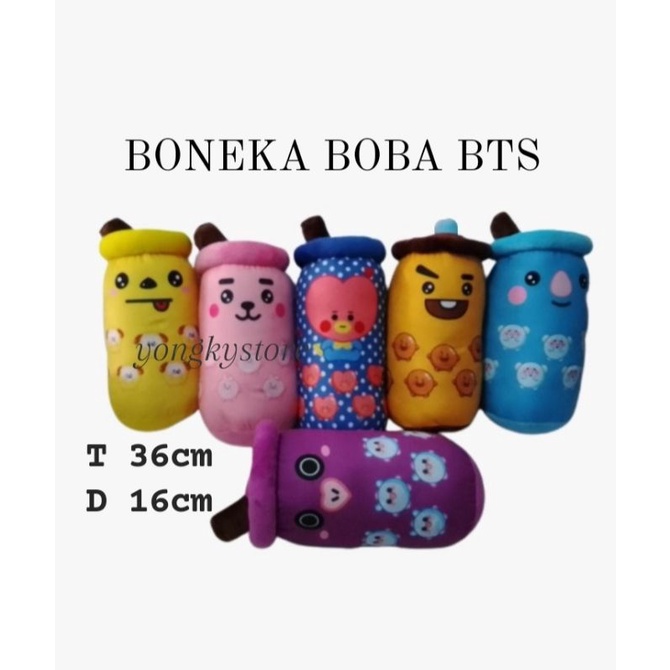 BONEKA BOBA MOTIF BTS