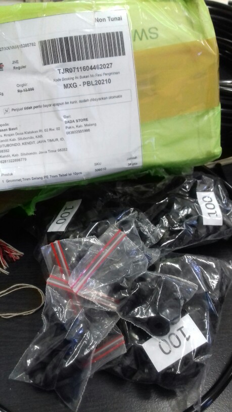 Murah Meriah Grommet 7mm Selang Pe 7mm Tebal Isi 10pcs