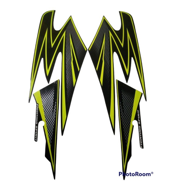 STRIPING RX KING VARIASI 2003 HITAM LIS HIJAU, striping rx king variasi tahun 2003 terbaik