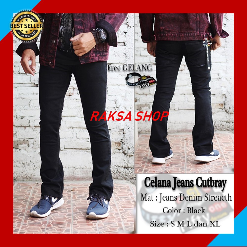 Celana Jeans Cutbray Celana Panjang Celana pria Murah Celana Distro Celana levis Celana Cutbray